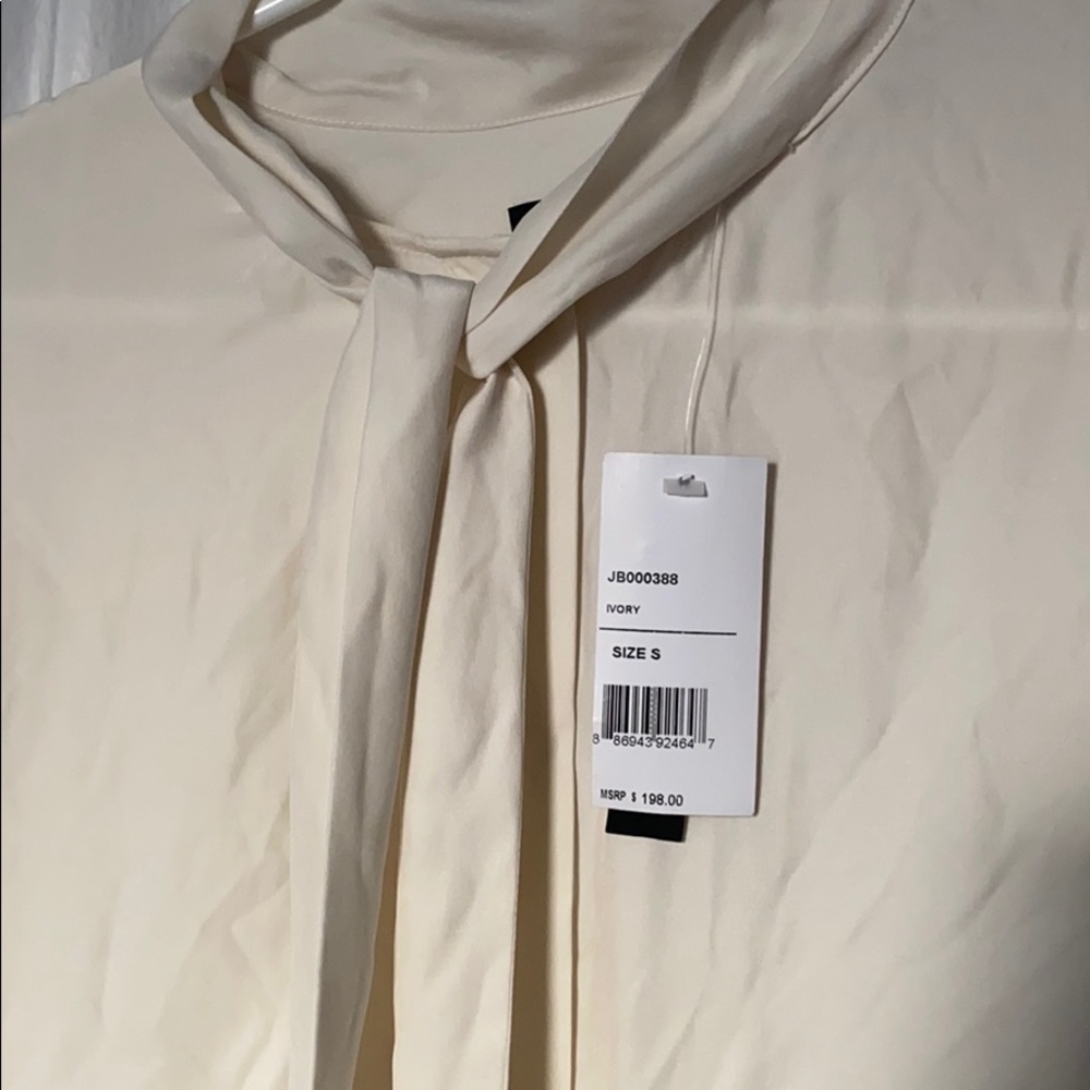 JBRAND silk shirt in ivory